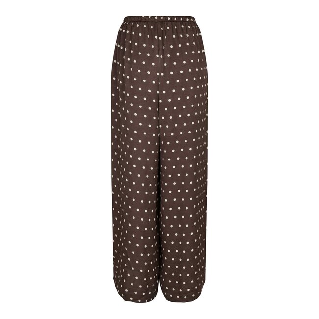 Neo Noir SEBBA BIG DOT PANTS DARK BROWN