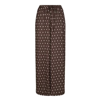Neo Noir SEBBA BIG DOT PANTS DARK BROWN