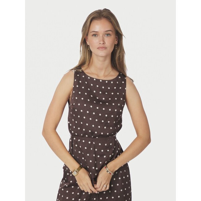 Neo Noir NASSA BIG DOT TOP DARK BROWN