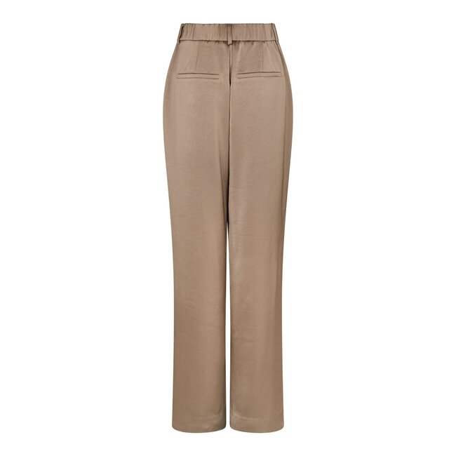 Neo Noir EMMETT HEAVY SATEEN PANTS DARK TAUPE