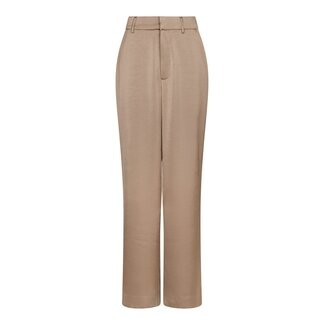 Neo Noir EMMETT HEAVY SATEEN PANTS DARK TAUPE
