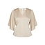Neo Noir REMANA HEAVY SATEEN BLOUSE CHAMPAGNE