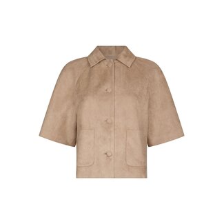 Neo Noir EDITTA FAUX SUEDE JACKET SAND