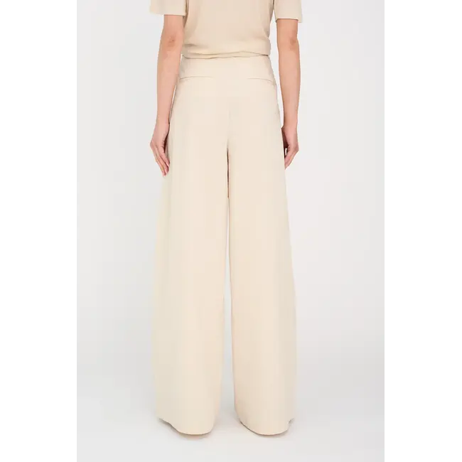 Pieszak ALLIE FRENCH WIDE PANTS OYSTER WHITE