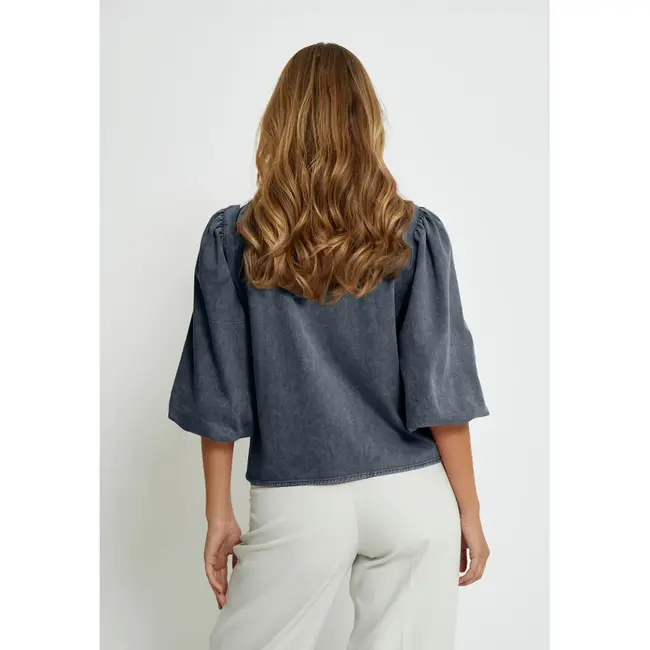 Minus NEW SOLENE DENIM SHIRT SKYWAY BLUE