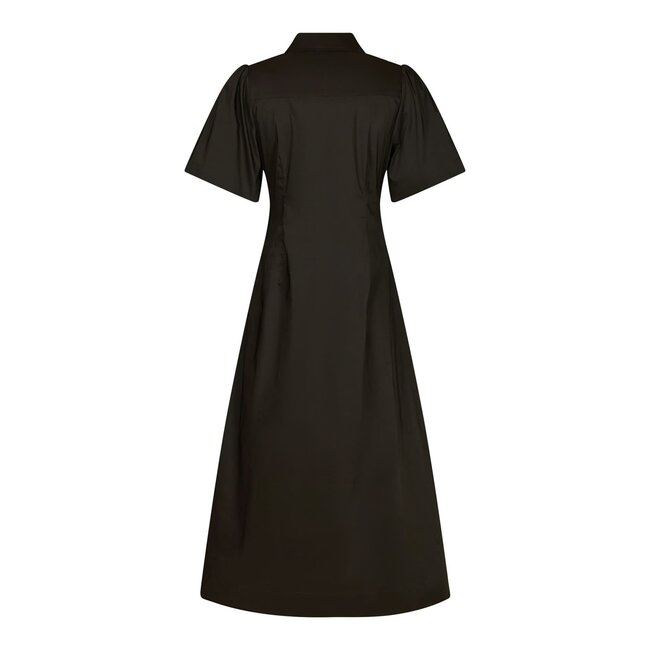 Neo Noir BAIA POPLIN DRESS CHOCOLATE BROWN