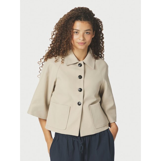 Neo Noir ROSEMMA TRENCH MINI JACKET BEIGE