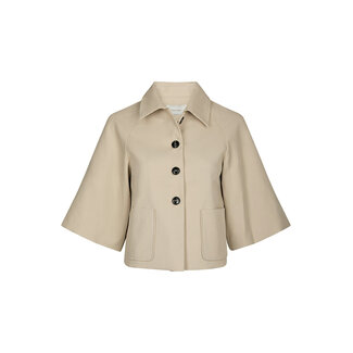 Neo Noir ROSEMMA TRENCH MINI JACKET BEIGE