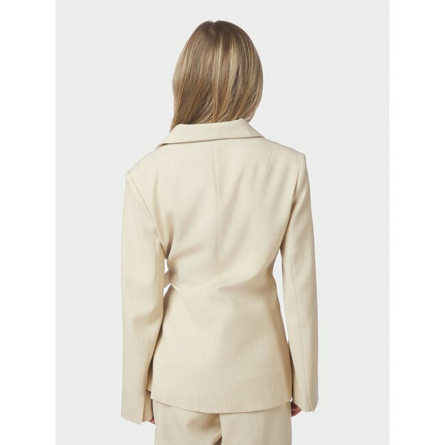 Neo Noir CARMIA MELANGE TIE BLAZER BEIGE MELANGE