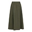 Neo Noir YARA LONG POPLIN SKIRT ARMY