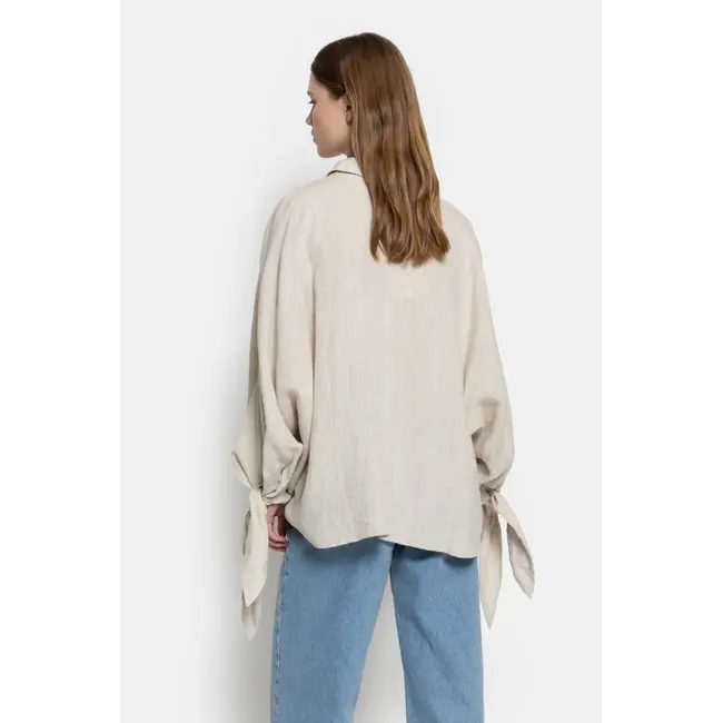 Ame antwerp NUGGET LINNEN BEIGE SHIRT