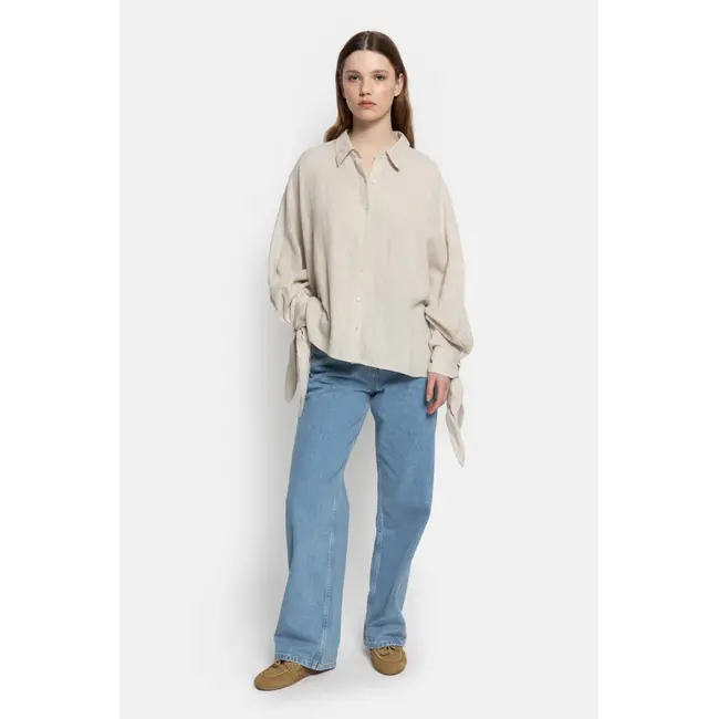 Ame antwerp NUGGET LINNEN BEIGE SHIRT
