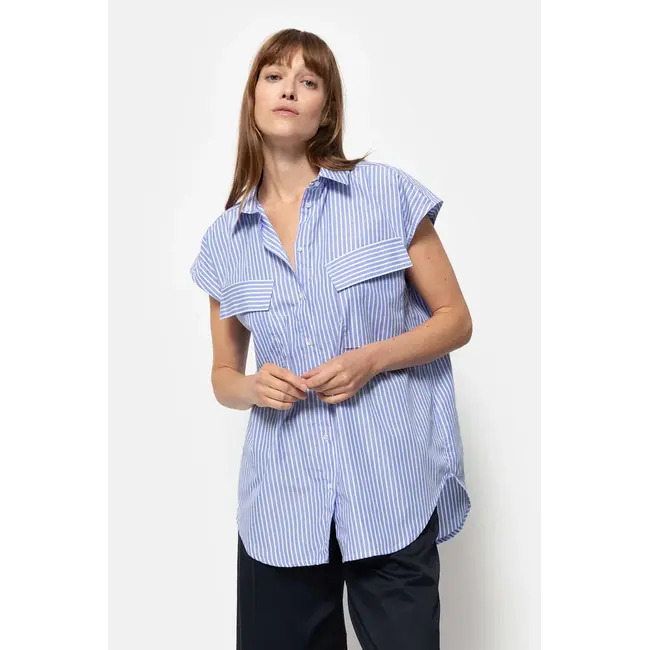 Ame antwerp NISRINE BLUE & WHITE SHIRT