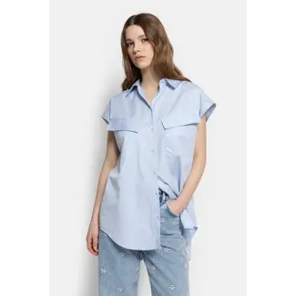 Ame antwerp NISRINE LIGHT BLUE SHIRT