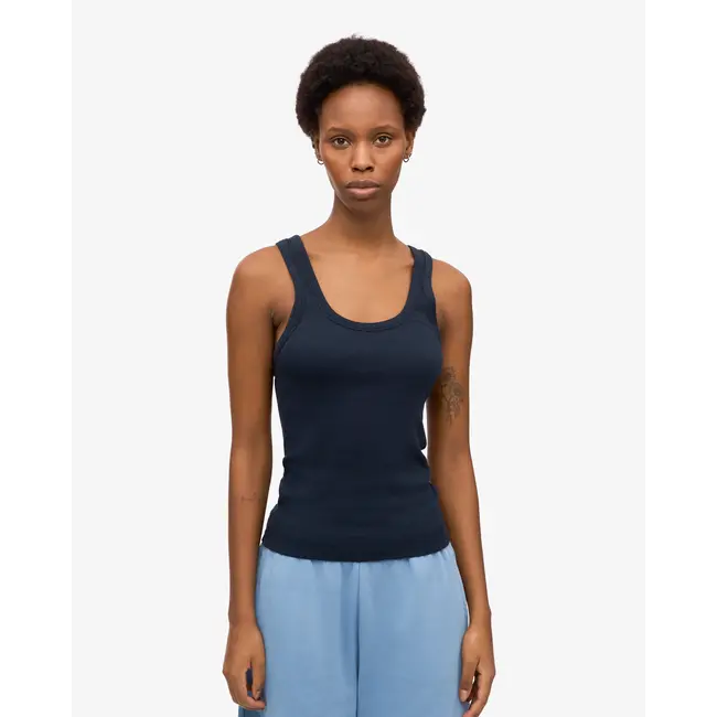 Colorful Standard WOMEN ORGANIC RIB TANK TOP NAVY BLUE