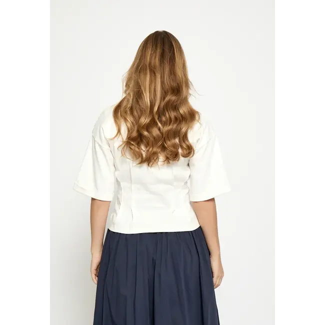 Minus JUNIANA T-SHIRT CLOUD DANCER