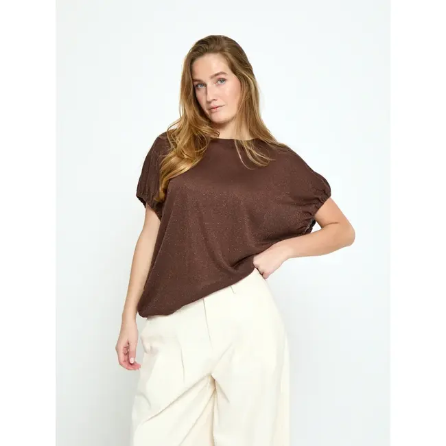 Minus MARA TOP CHESTNUT METAL