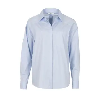SIMPLE THE BRAND LILLY BLOUSE ICE BLUE STRIPE