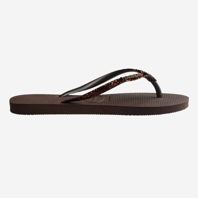 Havaianas SLIM GLITTER II FC DARK BROWN
