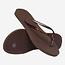 Havaianas SLIM GLITTER II FC DARK BROWN