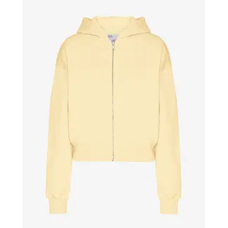 Colorful Standard ORGANIC CROP ZIP HOODSOFT YELLOW