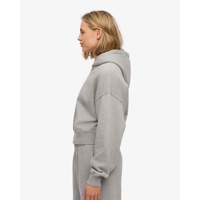 Colorful Standard ORGANIC CROP ZIP HOOD HEATHER GREY