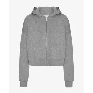 Colorful Standard ORGANIC CROP ZIP HOOD HEATHER GREY