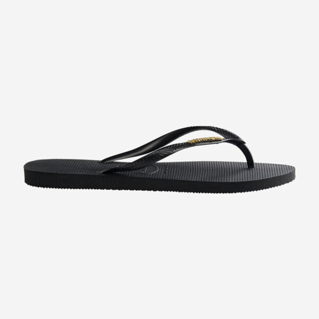 Havaianas SLIM LOGO METALLIC BLACK GOLDEN