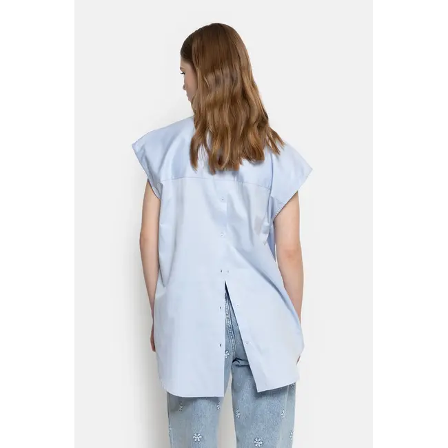 Ame antwerp NISRINE LIGHT  BLUE SHIRT