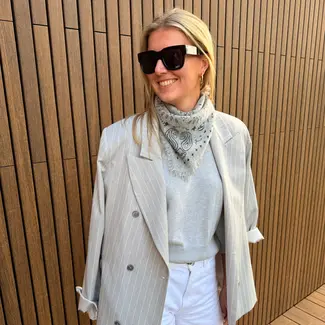 Studio Lavendel CASHMERE BANDANA GREY