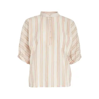 Minus PATRICIA BLOUSE DESERT CORAL STRIPE