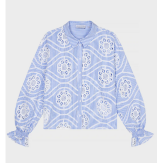 Amaya Amsterdam TARA BLOUSE BLUE