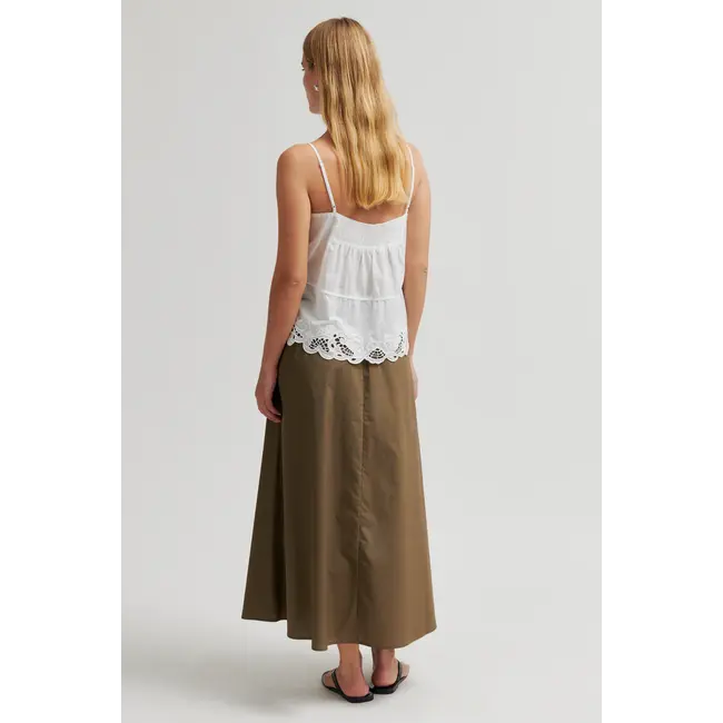 Second Female SHIA STRAP TOP WHITE