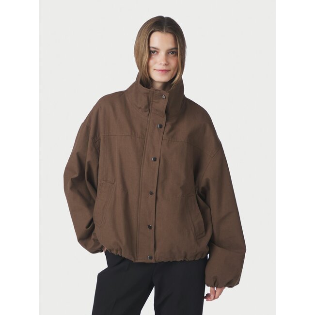 Neo Noir SELIO BOMBER JACKET BROWN