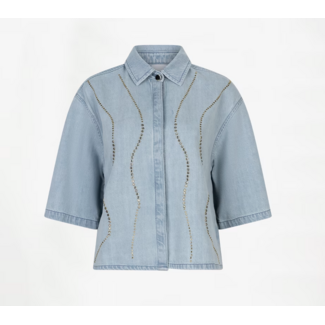 Dante 6 ZOFIA DENIM SHIRT WASHED BLUE