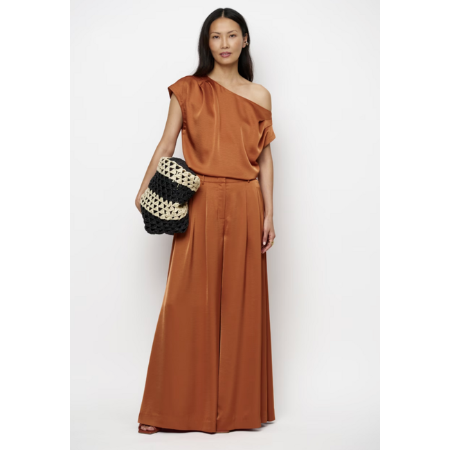 Dante 6 ONIQUE SATIN PANTS SUNSET ORANJE