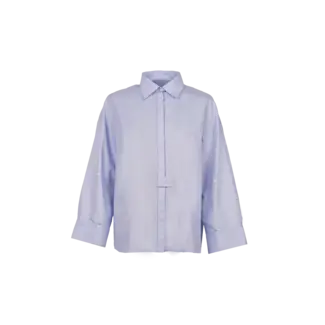 MARCH 23 AURA BLOUSE POPLIN SKY BLUE