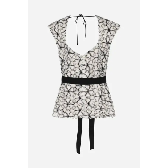 Bruuns Bazaar ORIIA BLOUSES CREAM/BLACK