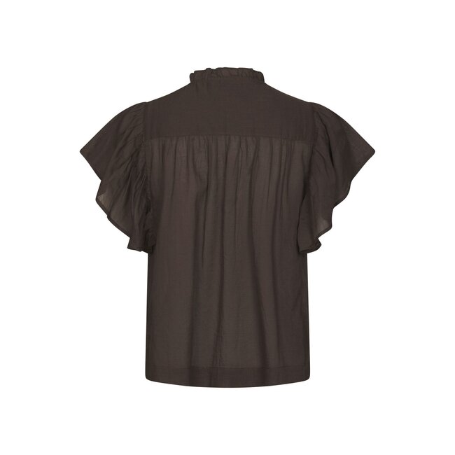 Neo Noir VINSA S VOILE TOP DARK BROWN