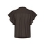 Neo Noir VINSA S VOILE TOP DARK BROWN