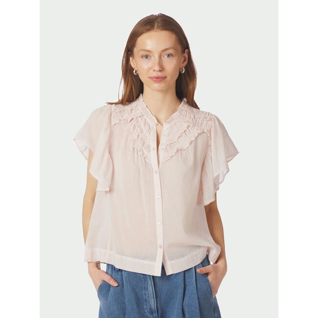 Neo Noir VINSA S VOILE TOP LIGHT PINK