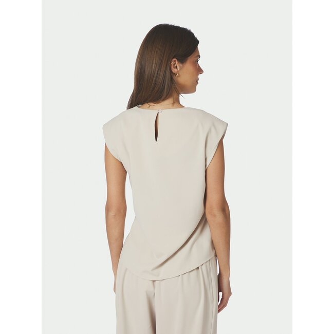 Neo Noir KATARIM CREPE TOP IVORY