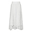 Neo Noir YARA LONG EMB SKIRT WHITE