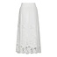 Neo Noir YARA LONG EMB SKIRT WHITE