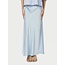 Neo Noir VICKY HEAVY SATEEN SKIRT LIGHT BLUE