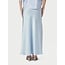 Neo Noir VICKY HEAVY SATEEN SKIRT LIGHT BLUE
