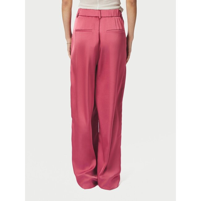 Neo Noir EMMETT HEAVY SATEEN PANTS CHERRY PINK