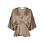 Neo Noir RIVINA HEAVY SATEEN BLOUSE DARK TAUPE