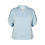 Neo Noir ANELLE HEAVY SATEEN BLOUSE LIGHT BLUE