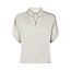 Neo Noir ANELLE HEAVY SATEEN BLOUSE PEARL